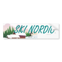 TOP Ski Nordic Bumper Sticker