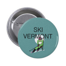 TOP Ski Vermont Pinback Button