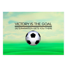 TOP Soccer Victory Slogan Business Card Templates