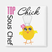 Top Sous Chef Refrigerator Magnet