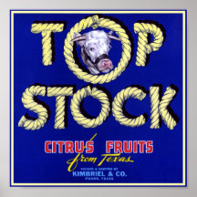 Top Stock Cow Poster