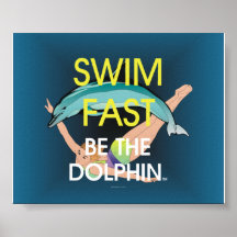 TOP Swim Dolphin Fast Poster