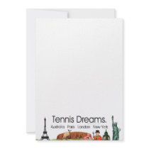 TOP Tennis Dreams Personalized Invite