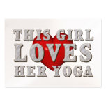 TOP This Girl Loves Yoga Business Cards