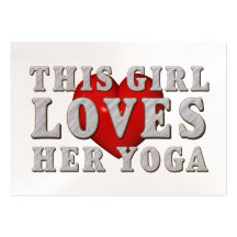 TOP This Girl Loves Yoga Business Cards