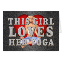 TOP This Girl Loves Yoga Cards