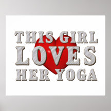 TOP This Girl Loves Yoga Posters