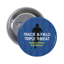 TOP Track Triple Threat Pinback Button