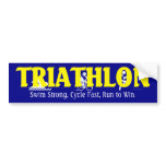 TOP Triathlon bumper stickers