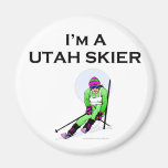 TOP Utah Skier Refrigerator Magnet
