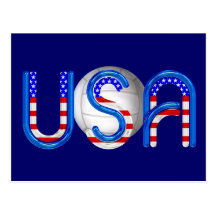 TOP Volleyball in the USA Postcard