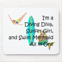 TOP Water Girl Mousepads