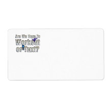 TOP Workout or Text Personalized Shipping Label