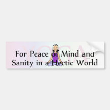 TOP Yoga Slogan Bumper Sticker
