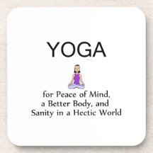 TOP Yoga Slogan Coasters