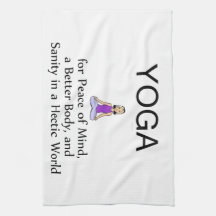 TOP Yoga Slogan Hand Towel