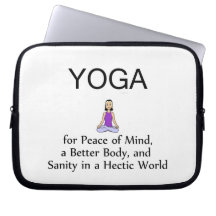 TOP Yoga Slogan Laptop Sleeve