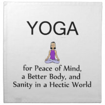 TOP Yoga Slogan Napkins