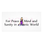 TOP Yoga Slogan Photo Greeting Card