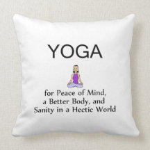 TOP Yoga Slogan Pillow