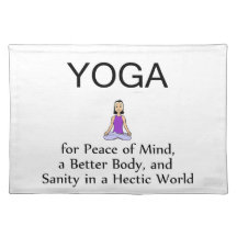 TOP Yoga Slogan Placemat