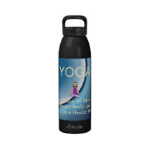TOP Yoga Slogan Water Bottle