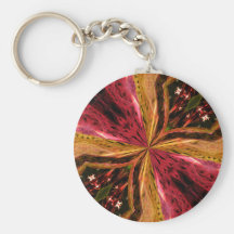Topaz and Ruby Kaleidescope Keychain