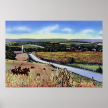 Topeka Kansas Highway Scene Poster