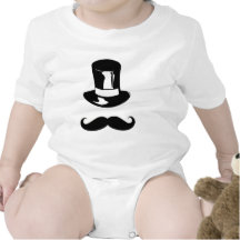 Tophat and Moustache Tees