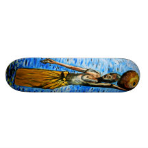 Topless African Woman Carrying Basket, Surreal (2) Custom Skate Board
