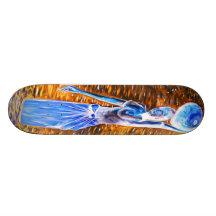 Topless African Woman Carrying Basket, Surreal Skateboard Decks