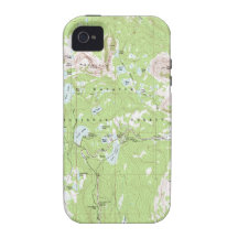Topographic Map Vibe iPhone 4 Covers