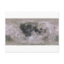 Topographic Surface of Earth's Moon Postcard