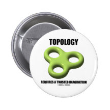 Topology Requires A Twisted Imagination (Toroid) Buttons
