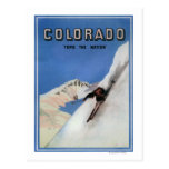 Tops the Nation - Skiing Promotional Poster Post Cards