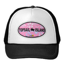 Topsail Island Oval Design. Hat