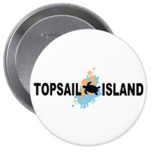 Topsail Island. Pinback Button