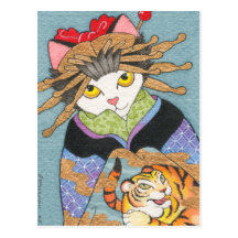 Tora Oiran Postcard
