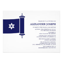 Torah Bar Mitzvah Invitation