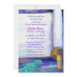 Torah Jewish Bat Mitzvah Invitation Invite Hebrew