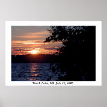 Torch Lake Sunset Posters