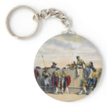 Toreros Reposing Between the Bulls Key Chains