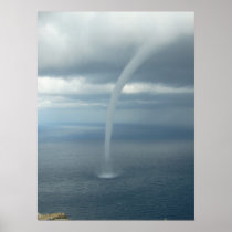 Tornado Waterspout Over Water Posters