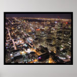 Toronto at Night from the CN Tower posters