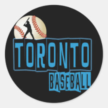 TORONTO BASEBALL ROUND STICKER