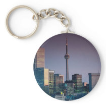 Toronto, by night, Ontario, Canada Key Chains