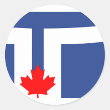 Toronto, Canada Round Stickers