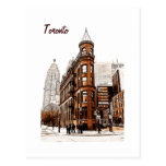 Toronto - carte postale plate de bâtiment de fer