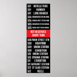 Toronto CLRV/ALRV Streetcar Rollsign posters