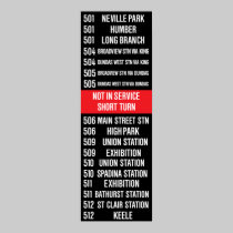 Toronto CLRV/ALRV Streetcar Rollsign posters